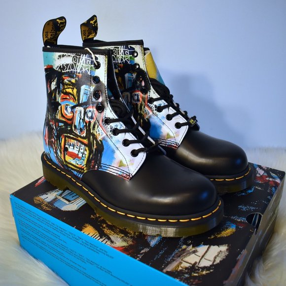 1460 basquiat leather lace up boots